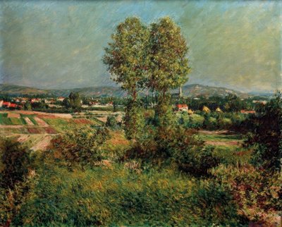 Landscape at Argenteuil by Gustave Caillebotte